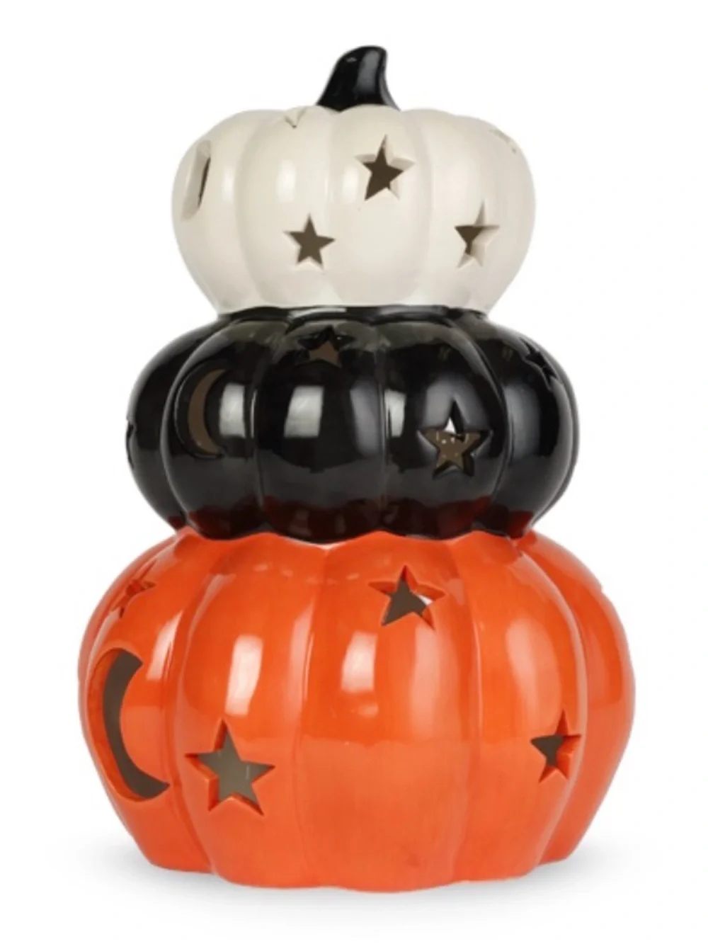 Stacked Pumpkin Accent Shade Halloween Fall Decor